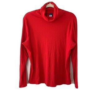 Old Navy Womens Plus Size 2X Red Ribbed Cowl Neck Pullover Sweater